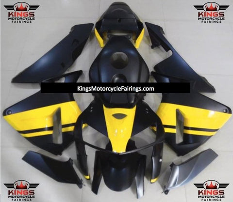 Honda CBR600RR (2005-2006) Matte Black & Yellow Fairings