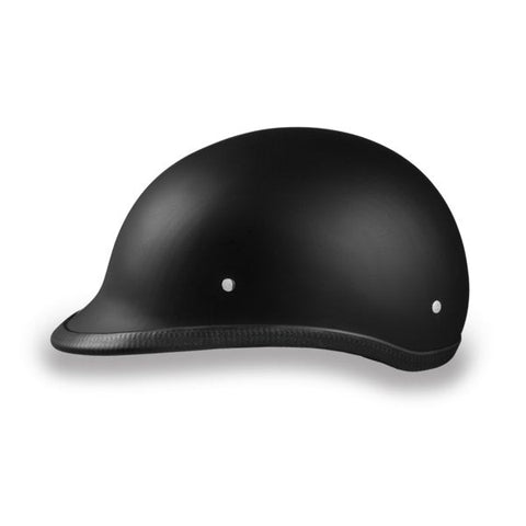 MATTE BLACK HAWK POLO MOTORCYCLE HELMET - H1B