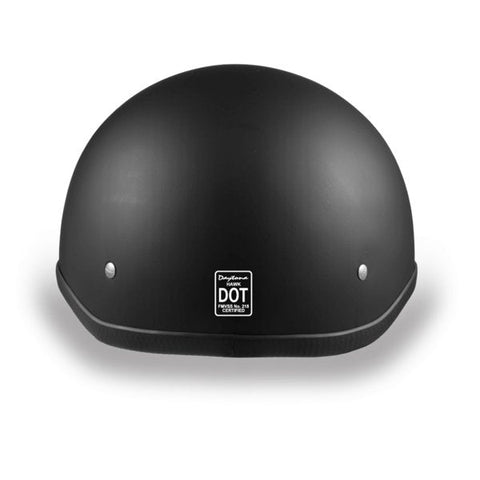 MATTE BLACK HAWK POLO MOTORCYCLE HELMET - H1B