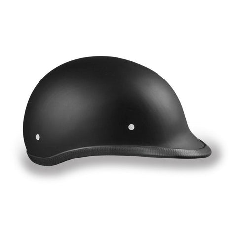 MATTE BLACK HAWK POLO MOTORCYCLE HELMET - H1B