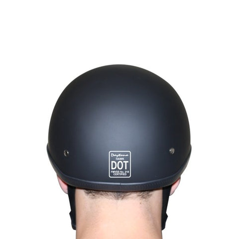 MATTE BLACK HAWK POLO MOTORCYCLE HELMET - H1B