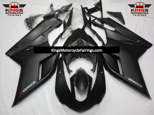 Ducati 1098 (2007-2012) Matte Black, Silver & Red Fairings