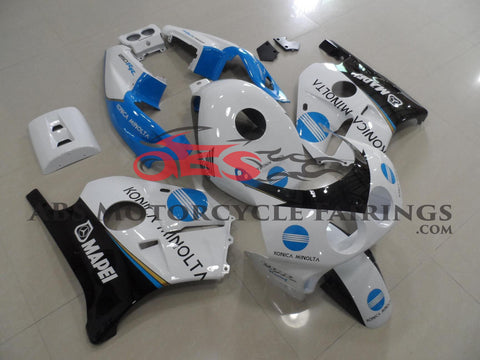 Honda CBR250 MC22 (1990-1998) White, Blue & Black Konica Minolta Fairings