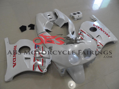 Pearl White & Red Decals Honda MC22