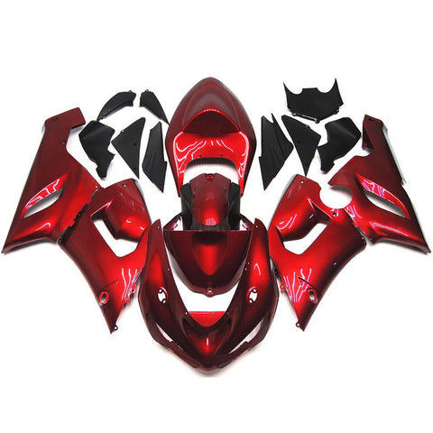 Fairing kit for a Kawasaki ZX6R 636 (2005-2006) Candy Red