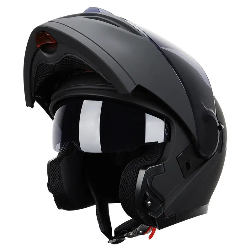 Matte Black Modular HNJ Motorcycle Helmet