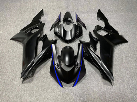 YAMAHA YZF-R6 (2017-2020) Matte Black & Blue Fairings