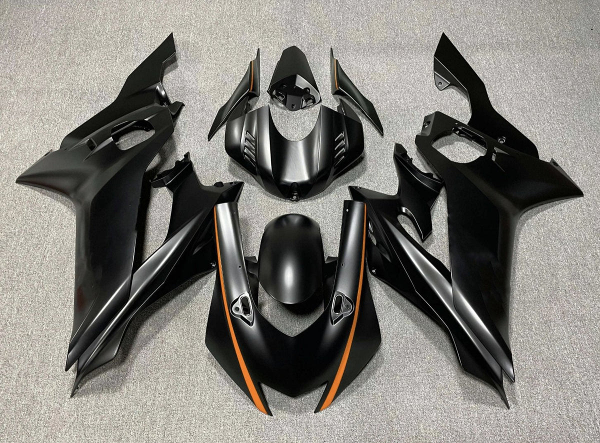 YAMAHA YZF-R6 (2017-2020) Matte Black & Orange Fairings