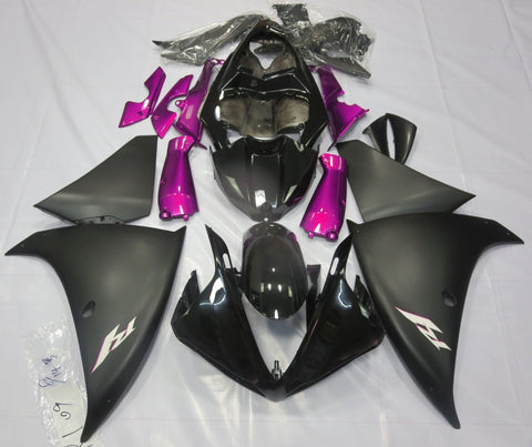 Yamaha YZF-R1 (2009-2011) Black, Matte Black & Pink Fairings