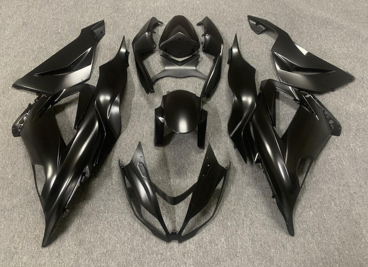 Fairing kit for a Kawasaki ZX6R 636 (2013-2018) Matte Black