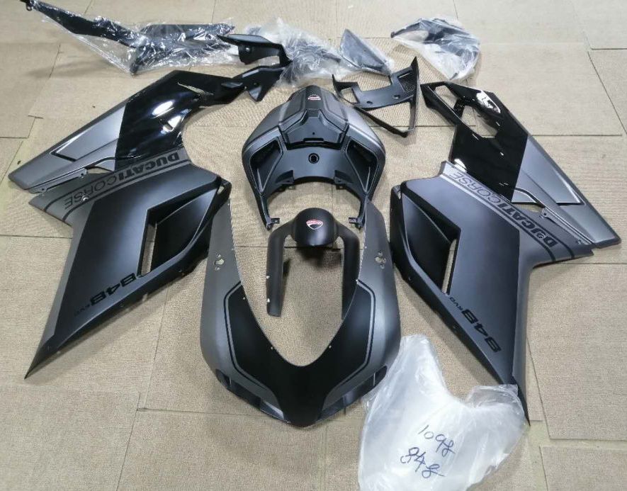 Ducati 1098 (2007-2014) Matte Black & Matte Gray Fairings