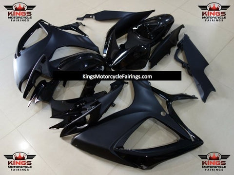 Suzuki GSXR750 (2006-2007) Matte Black & Gloss Black Fairings