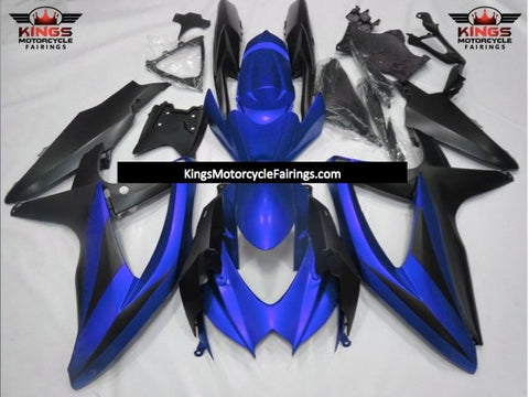 Suzuki GSXR600 (2008-2010) Matte Blue & Matte Black Fairings