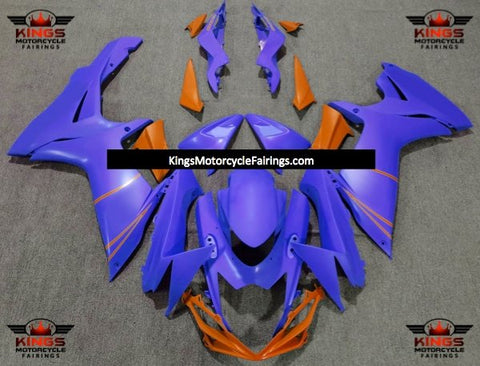 Suzuki GSXR750 (2011-2023) Matte Blue & Orange Fairings