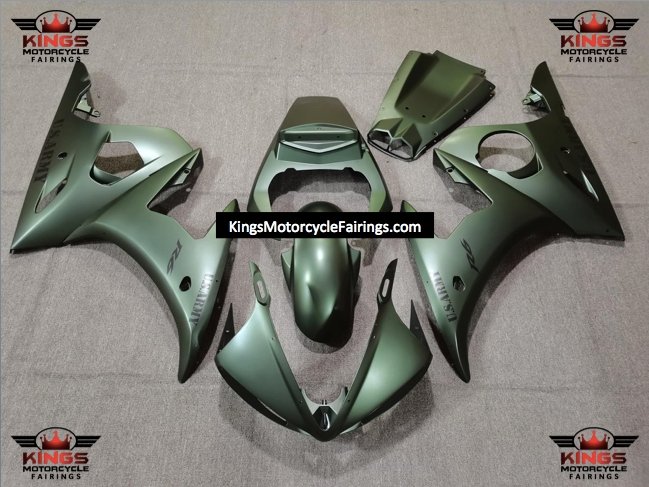 Yamaha YZF-R6 (2003-2004) Matte Green U.S. Army Fairings