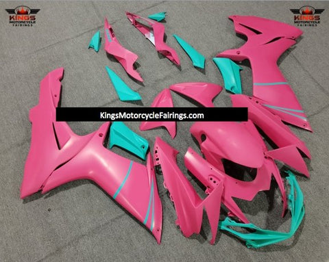 Suzuki GSXR750 (2011-2023) Matte Pink & Turquoise Fairings