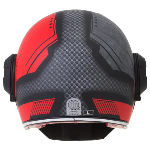 Black & Red Claw Scratch Iron Man Motorcycle Helmet