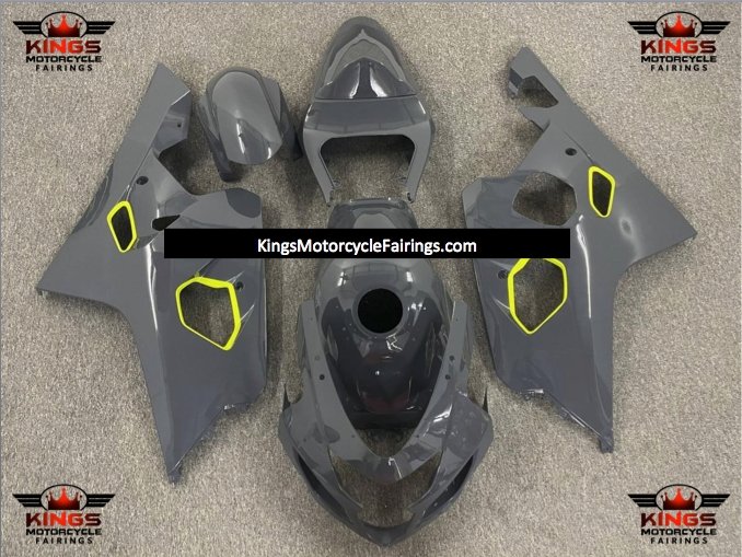 Suzuki GSXR750 (2004-2005) Nardo Gray & Neon Yellow Fairings