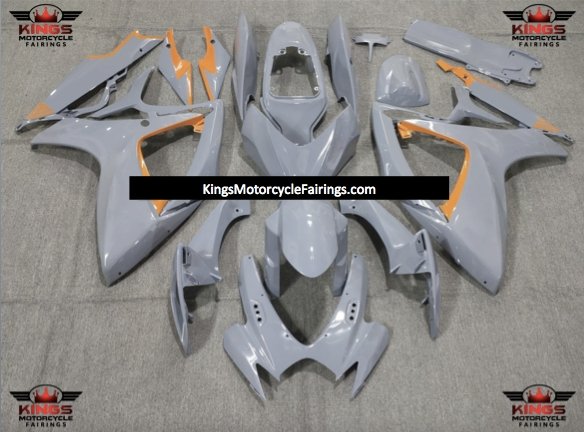 Suzuki GSXR750 (2006-2007) Nardo Gray & Orange Fairings