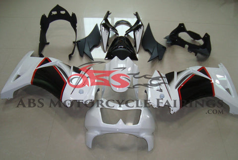 Fairing kit for a Kawasaki Ninja 250R (2008-2013) White, Black & Red