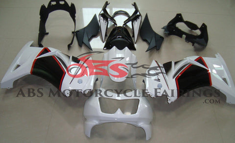 Fairing kit for a Kawasaki Ninja 250R (2008-2013) White, Black & Red