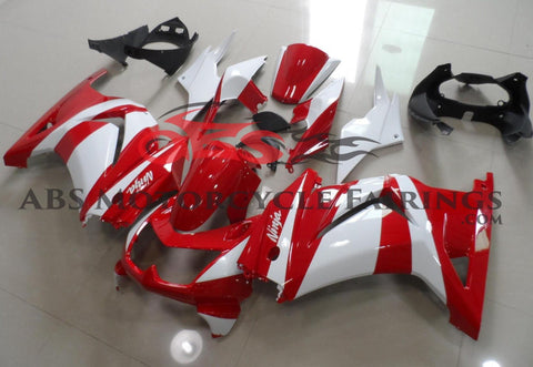 Fairing kit for a Kawasaki Ninja 250R (2008-2013) Red & White