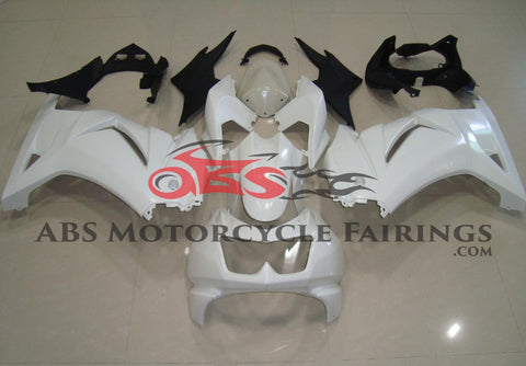 Fairing kit for a Kawasaki Ninja 250R (2008-2013) White