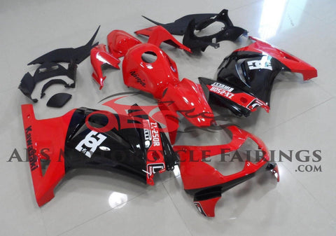 Fairing kit for a Kawasaki Ninja 250R (2008-2013) Red & Black Pirelli