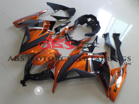 Fairing kit for a Kawasaki Ninja 300 (2013-2017) Orange & Black