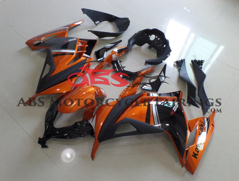 Fairing kit for a Kawasaki Ninja 300 (2013-2017) Orange & Black