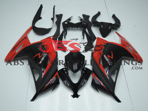 Fairing kit for a Kawasaki Ninja 300 ZX3R (2013-2017) Black & Red