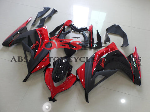 Fairing kit for a Kawasaki Ninja 300 (2013-2017) Red, Black & Matte Black