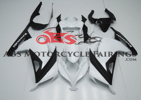 Fairing kit for a Kawasaki Ninja 300 (2013-2017) Black & White