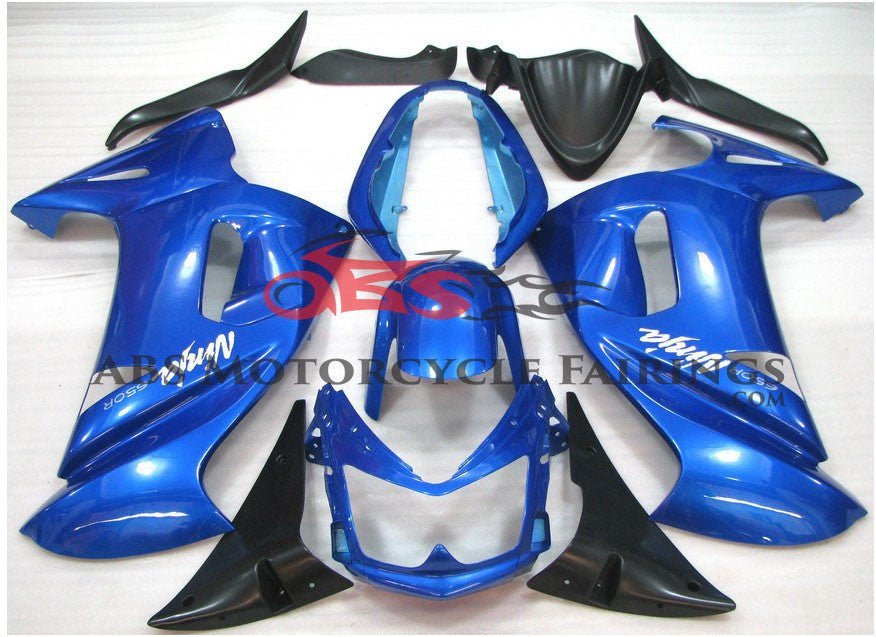 Blue & Black Fairing Kit for 2006-2008 Kawasaki ER6F