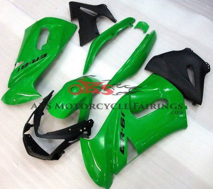 Green & Black Fairing Kit for 2006-2008 Kawasaki ER6F