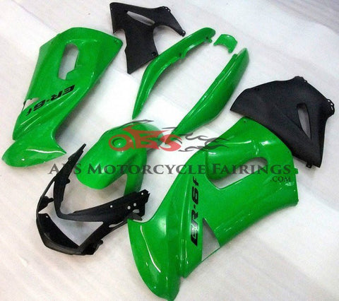 Green & Black Fairing Kit for 2006-2008 Kawasaki ER6F