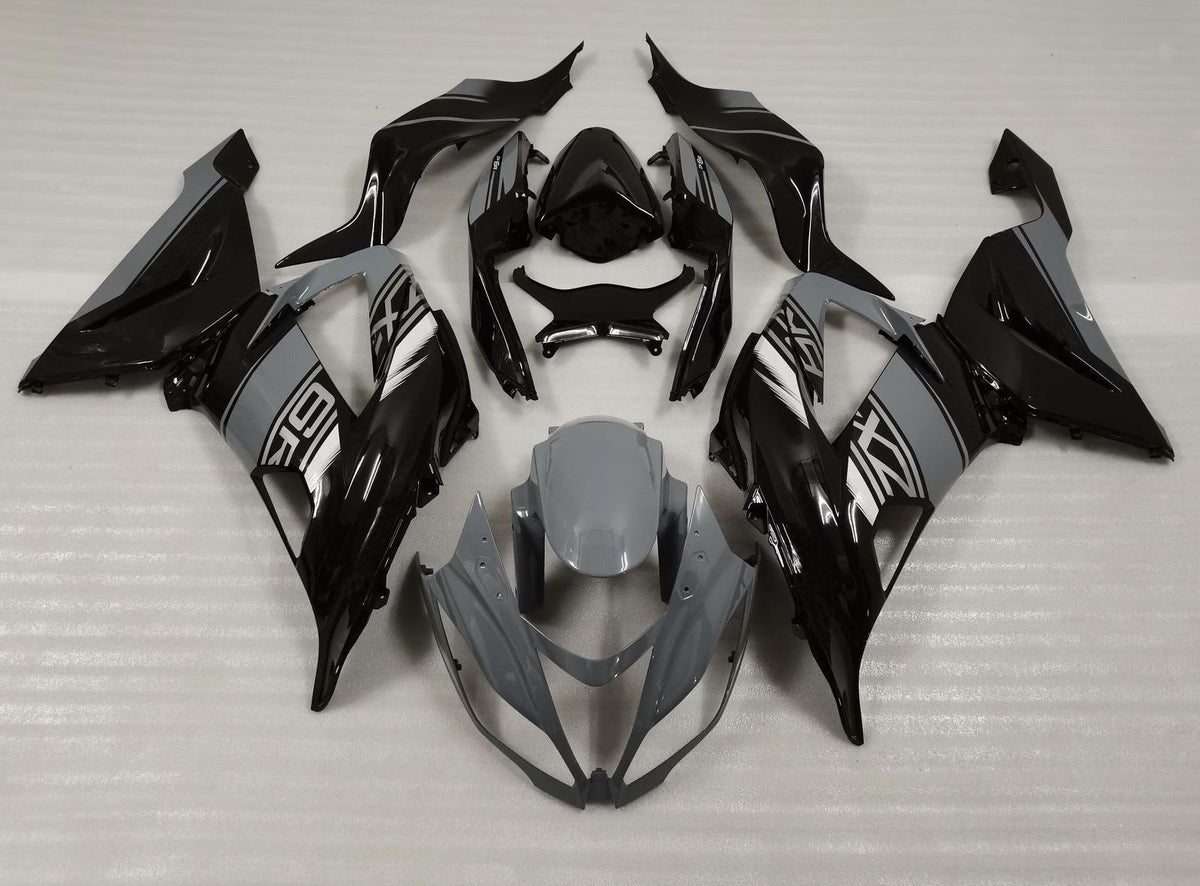 Fairing kit for a Kawasaki ZX6R 636 (2013-2018) Nardo Gray & Black