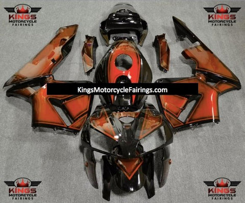 Honda CBR600RR (2005-2006) Orange & Black Special Design Fairings