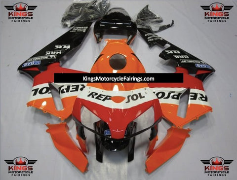 Honda CBR600RR (2005-2006) Orange, Red, Black & White Repsol Fairings