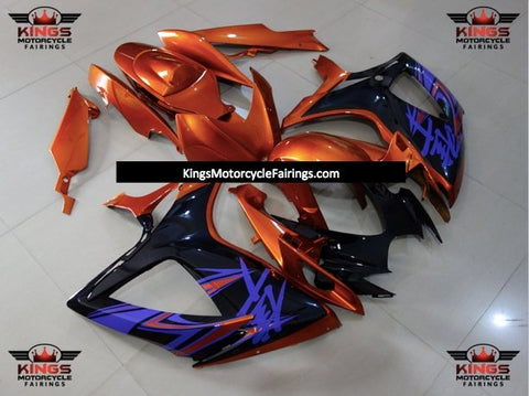 Suzuki GSXR750 (2006-2007) Orange, Black & Purple Fairings