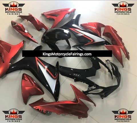 Suzuki GSXR750 (2011-2023) Orange, Black & Silver Fairings