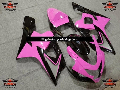 Suzuki GSXR750 (2004-2005) Pink, Black & Silver Fairings