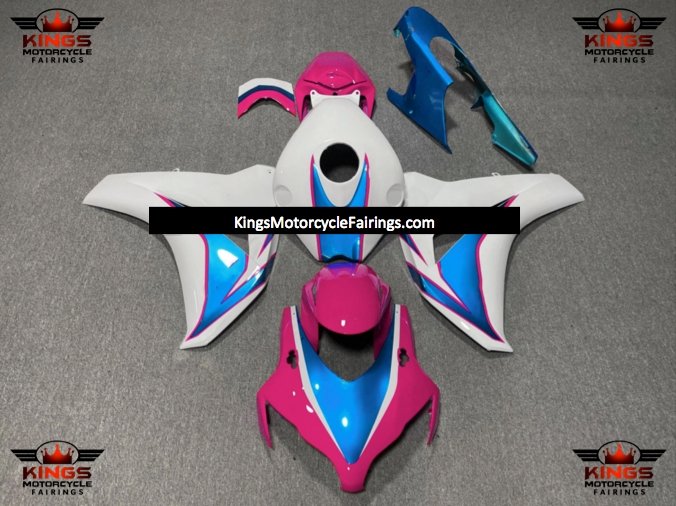 Honda CBR1000RR (2008-2011) Pink, Blue & White Fairings