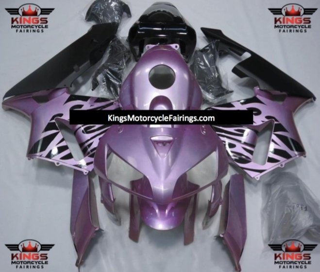 Honda CBR600RR (2005-2006) Purple & Black Tribal Fairings