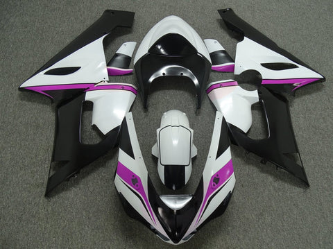 Fairing kit for a Kawasaki ZX6R 636 (2005-2006) White, Black & Pink