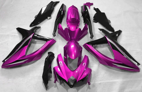 Suzuki GSXR600 (2008-2010) Pink, Black & Silver Fairings