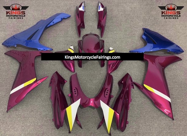 Suzuki GSXR750 (2011-2023) Pink, Blue, White & Yellow Fairings