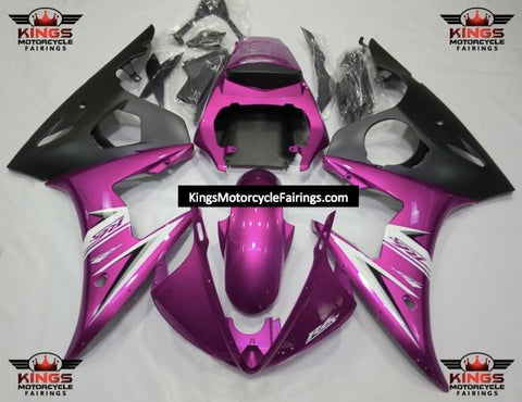 Yamaha YZF-R6 (2003-2004) Pink, Matte Black, White & Silver Fairings