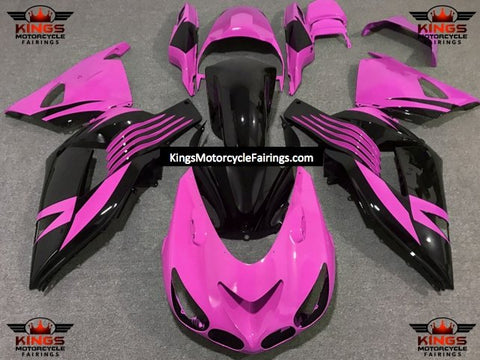 Fairing kit for a Kawasaki Ninja ZX14R (2006-2011) Pink & Black