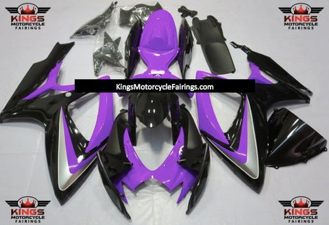 Suzuki GSXR750 (2006-2007) Purple, Black & Gray Fairings